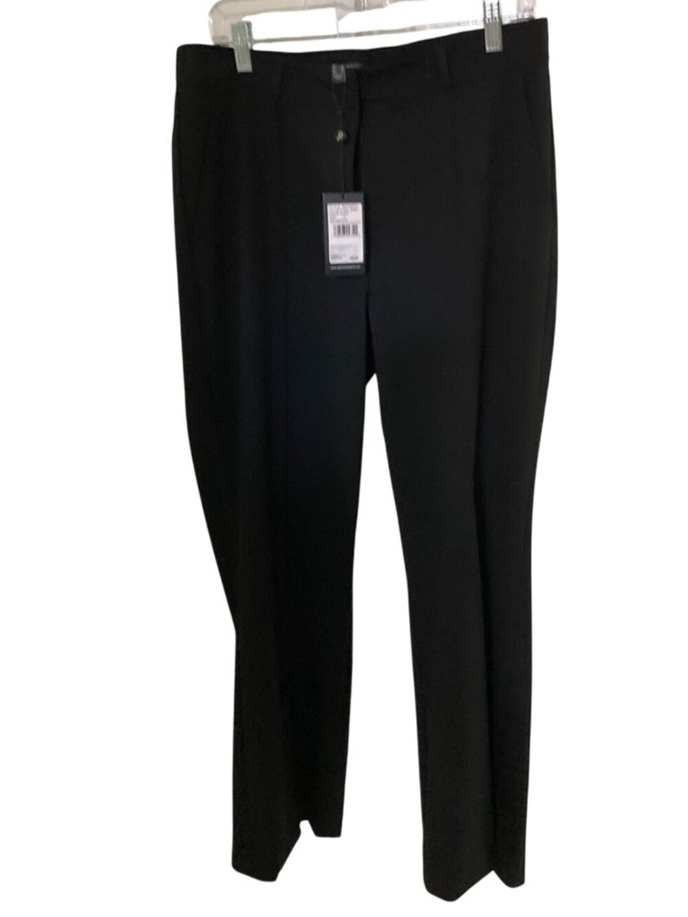 ADRIANNA PAPELL Womens Black 4 WAY STRETCH FULL Length Flare Pants NWT
